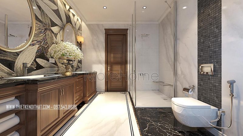 Khó có thể bỏ qua 24 mẫu thiết kế nội thất phòng tắm nhà phố, biệt thự tiện nghi, sang trọng, đẳng cấp thời thượng