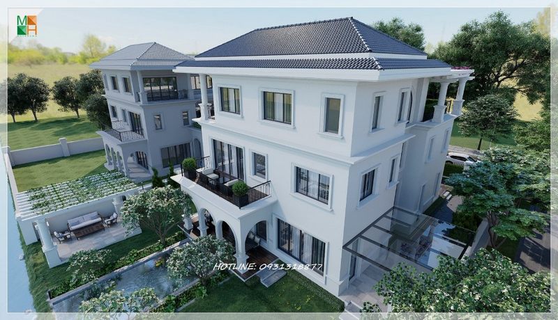 Một màu xanh mát phủ khắp mang một bầu không khí trong lành dễ chịu, không gian sống mơ ước